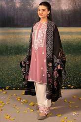 Urge - Winter 3PC Dhanak Embroidered Suit - SS0495